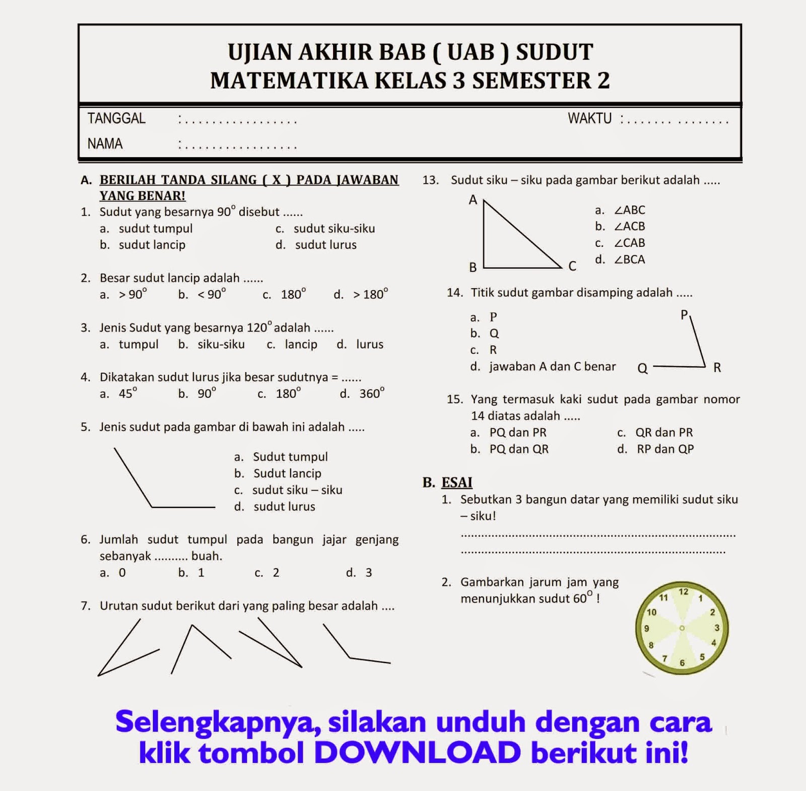 Menguasai Matematika Kelas 3 MI Semester 2 Panduan Lengkap dengan