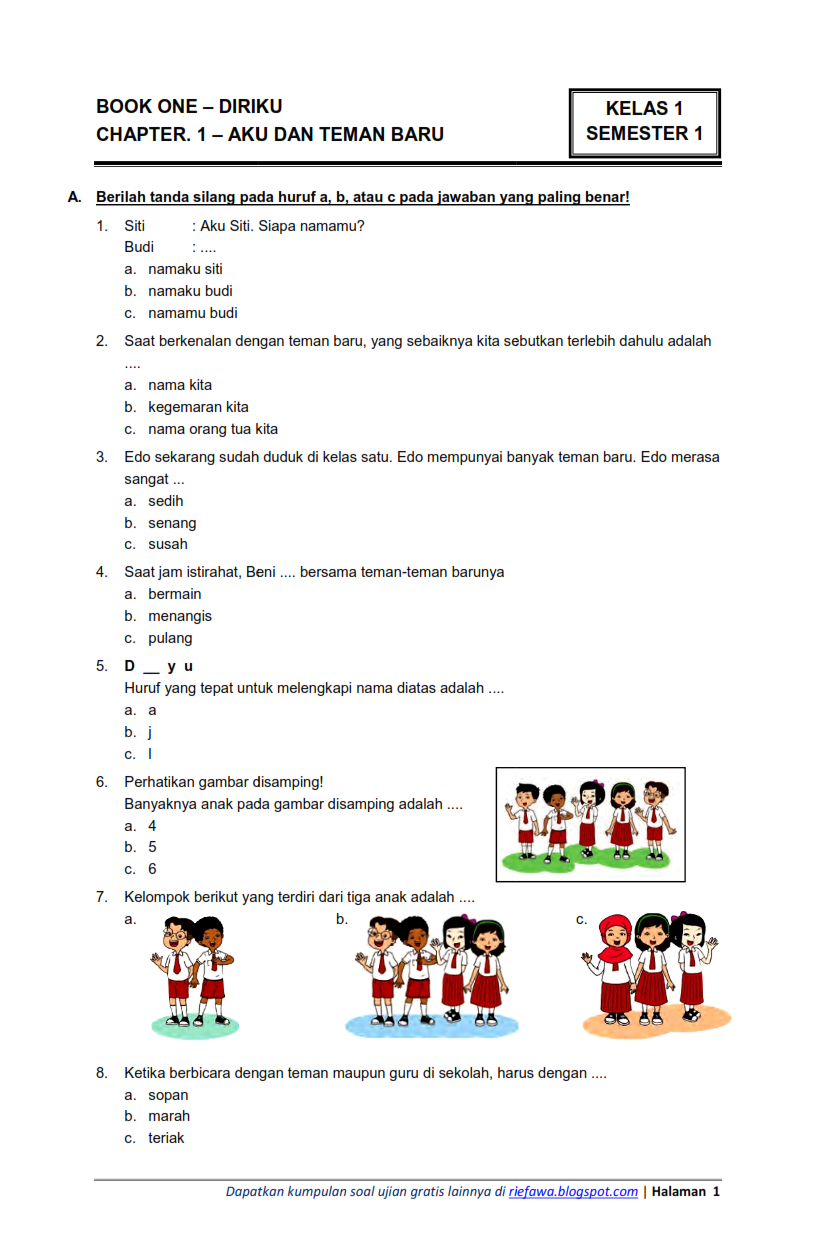 download soal ulangan harian 2 kelas 3 sd semeter 2 download soal ulangan harian 2 kelas 3 sd semeter 2