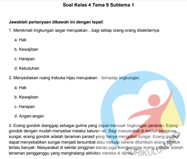 Rahasia Lulus Ujian dengan Contoh Soal Tema 9 Kelas 4 Kayanya Negeriku Kunci Jawaban