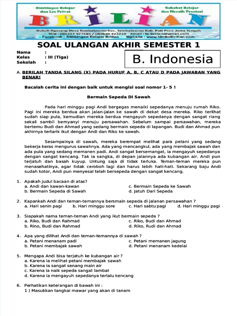 Terbukti 7 Cara Efektif Menguasai materi soal kelas 3 sd semester 1 Sebelum Ujian Dimulai