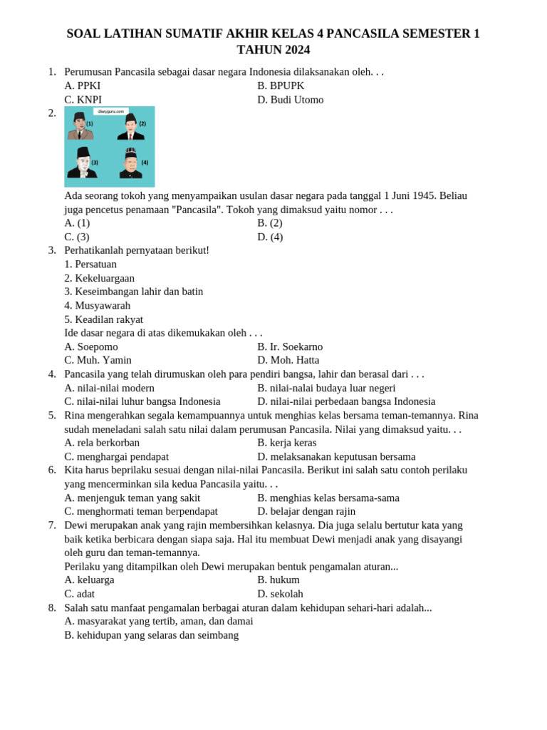 Ternyata Ini Kunci Sukses Latihan Soal Ujian Akhir Semester 1 Kelas 4 SD yang Jarang Diketahui Orang Tua