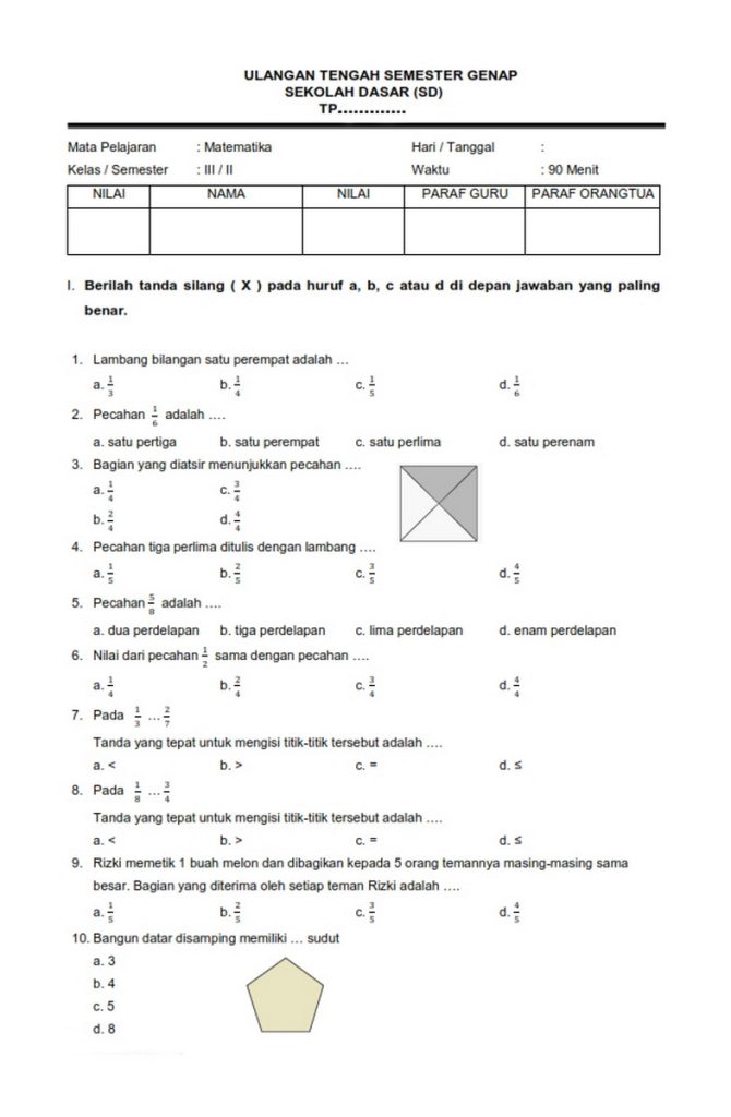 Ternyata Ini Rahasia Nilai Bagus: Download Soal Semester Matematika Kelas 3 SMK Paling Dicari Ternyata Ini Rahasia Nilai Bagus: Download Soal Semester Matematika Kelas 3 SMK Paling Dicari