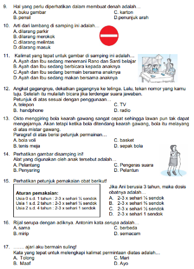 contoh soal kelas 4 tentang penulisan hasil wawancara