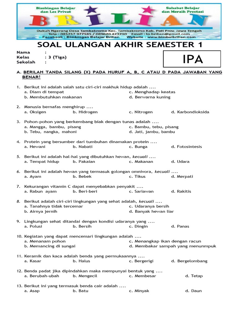 download soal pts tematik semester ganjil kelas 3 download soal pts tematik semester ganjil kelas 3